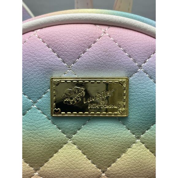 Luv Betsey Johnson Quilted Mini Backpack Bag 8" - Picture 2 of 10